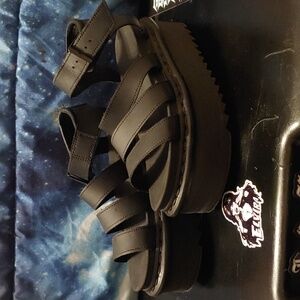 Dr. Martens Black Platform Sandals